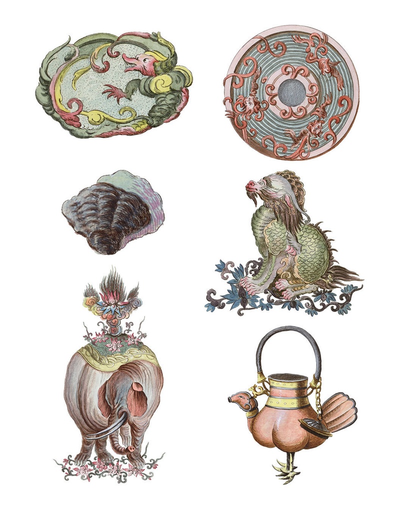 シノワズリの花 Chinoiserie flowers 128枚【png】