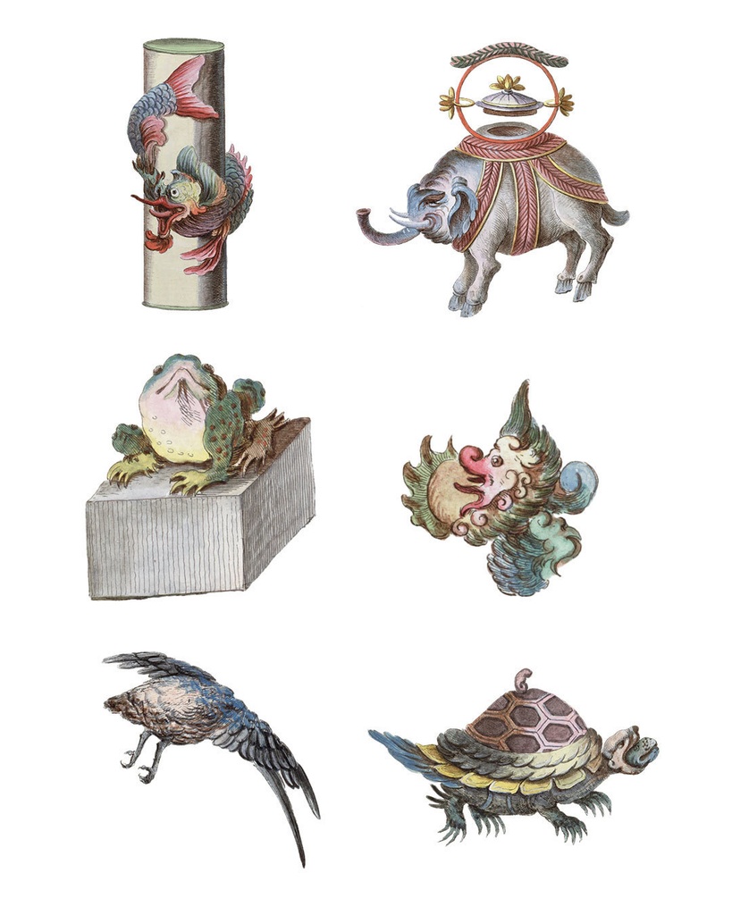 シノワズリの花 Chinoiserie flowers 128枚【png】