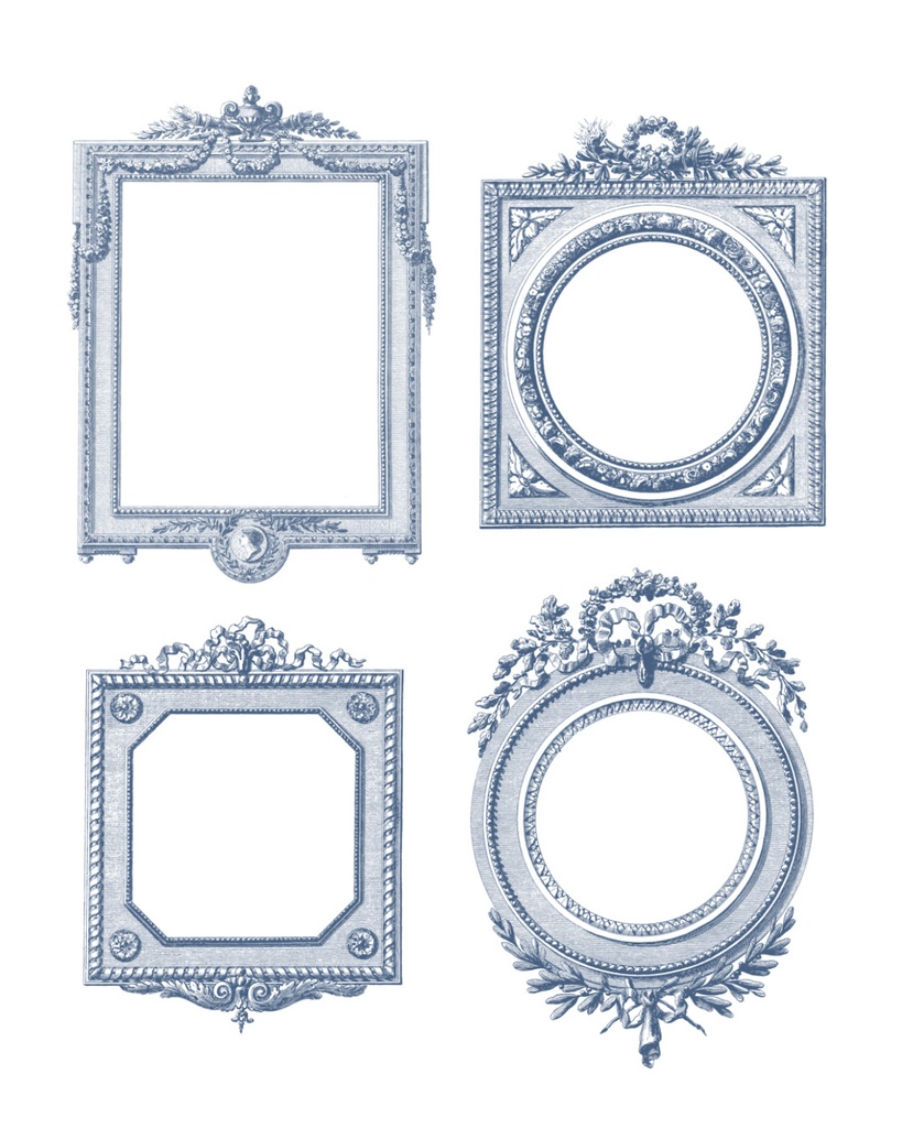 【Photoshopブラシ・パターン】French ornament frame and border フレンチオーナメントフレームアンドボーダー