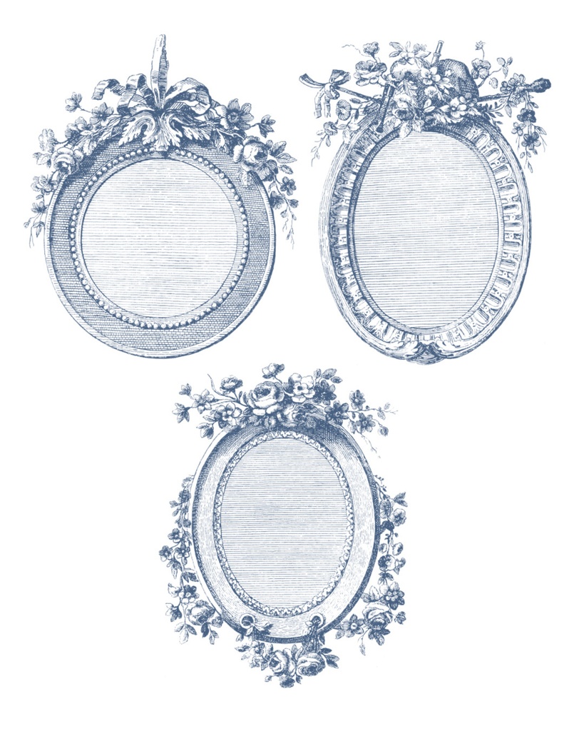 【Photoshopブラシ・パターン】French ornament frame and border フレンチオーナメントフレームアンドボーダー