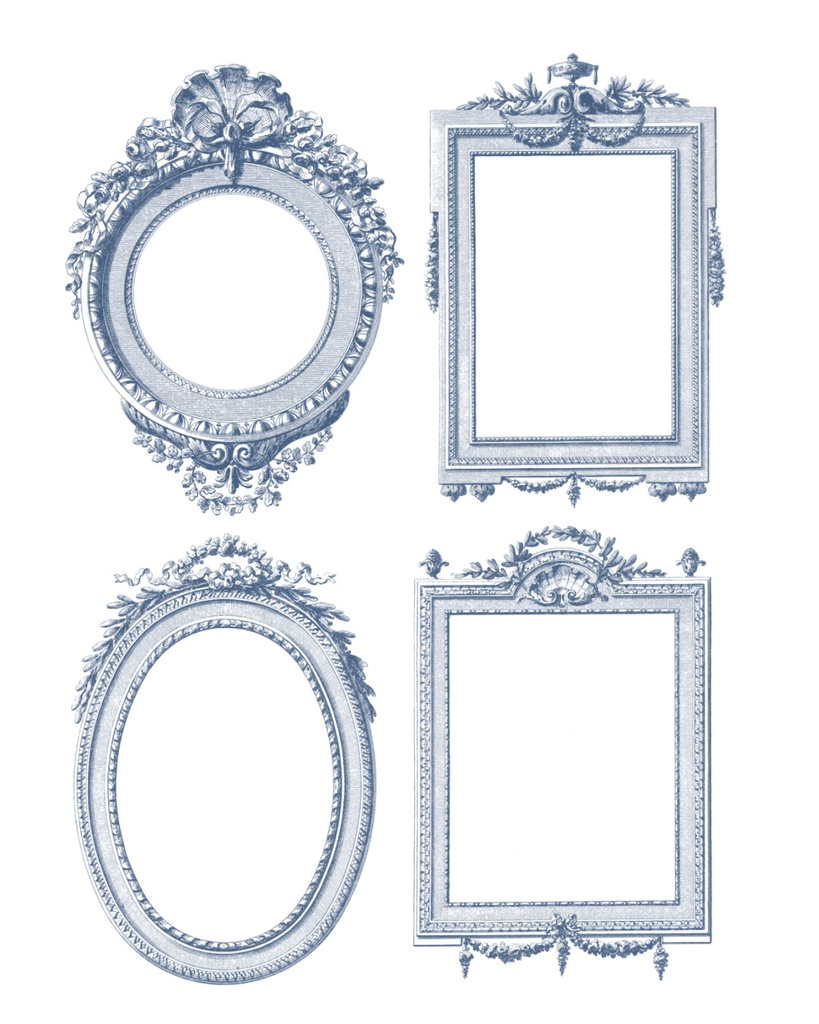 【Photoshopブラシ・パターン】French ornament frame and border フレンチオーナメントフレームアンドボーダー