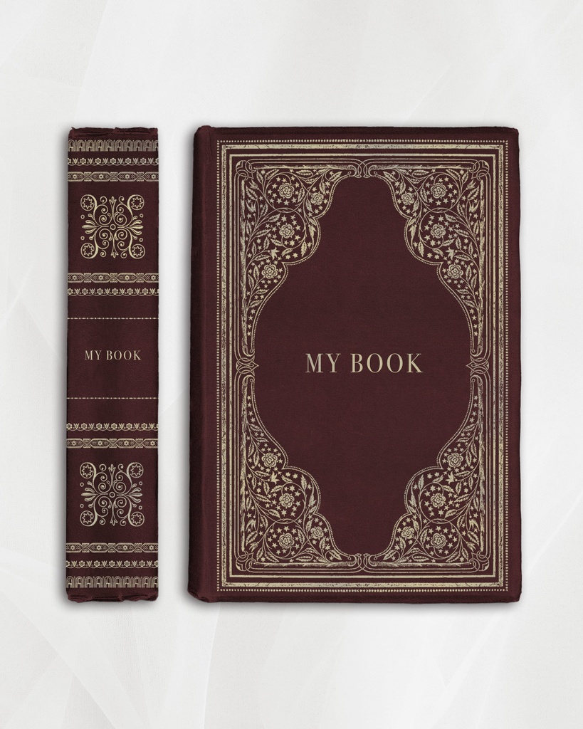 【Photoshopブラシ・パターン】Antiquebook cover & ornament アンティークブック カバー&オーナメント【png,abr,pat】