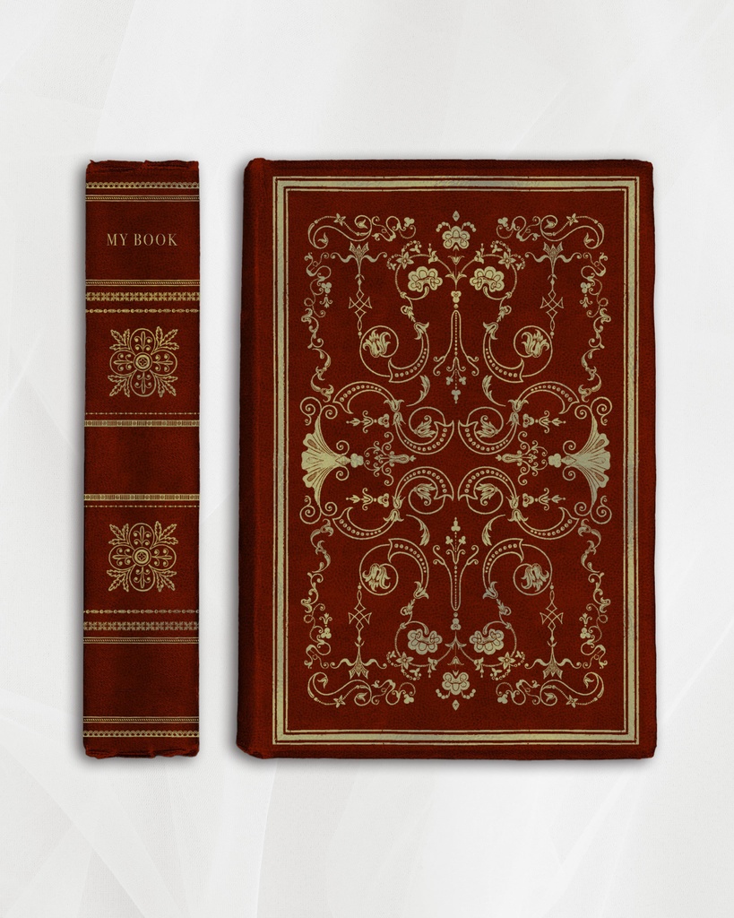 【Photoshopブラシ・パターン】Antiquebook cover & ornament アンティークブック カバー&オーナメント【png,abr,pat】
