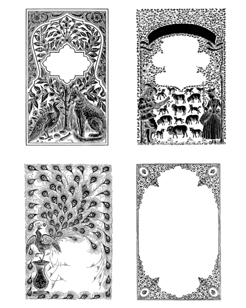 【Photoshopブラシ・パターン】Antiquebook cover & ornament アンティークブック カバー&オーナメント【png,abr,pat】