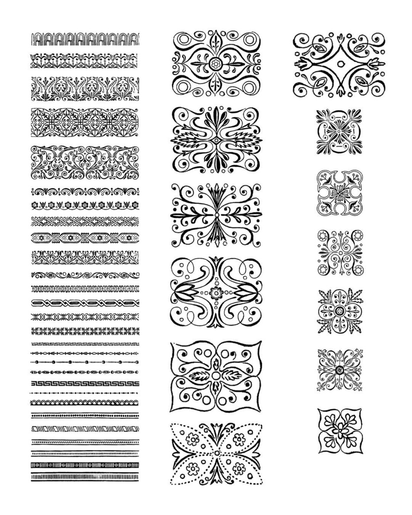 【Photoshopブラシ・パターン】Antiquebook cover & ornament アンティークブック カバー&オーナメント【png,abr,pat】