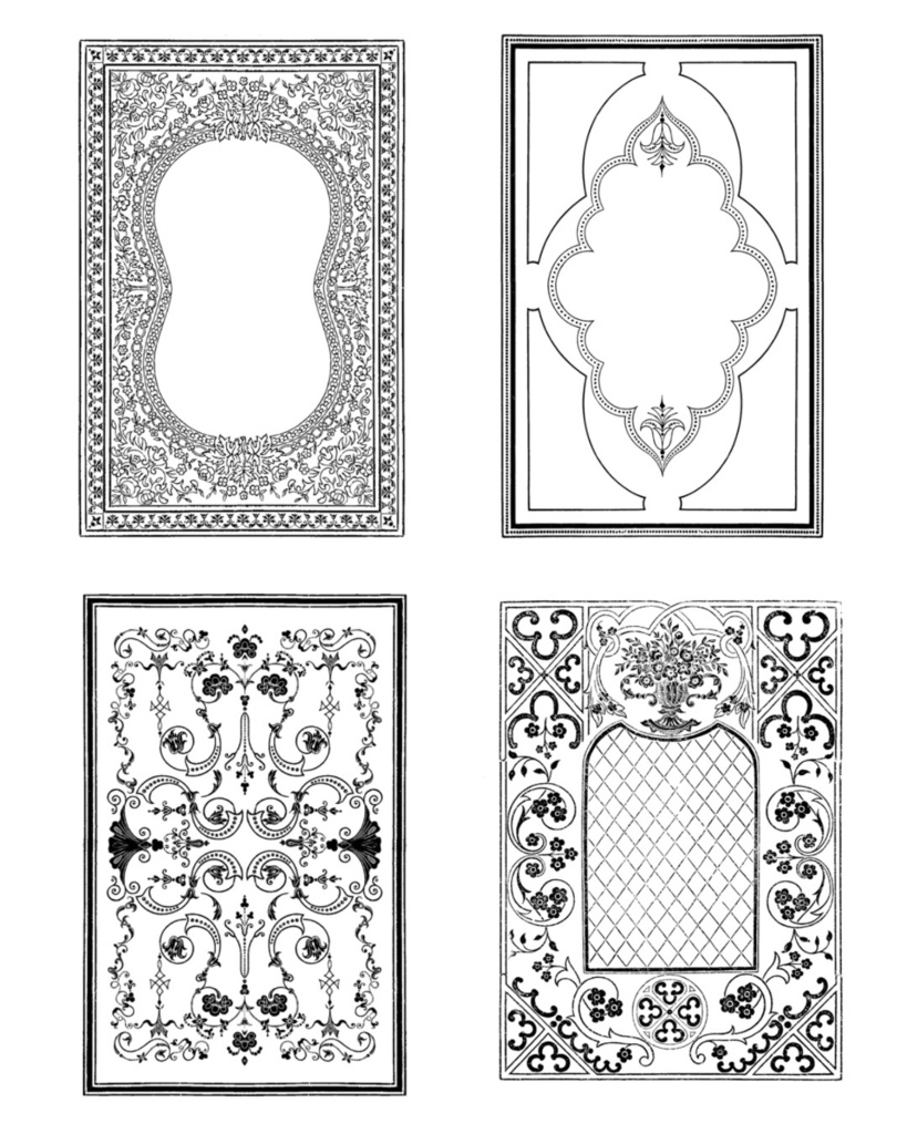 【Photoshopブラシ・パターン】Antiquebook cover & ornament アンティークブック カバー&オーナメント【png,abr,pat】