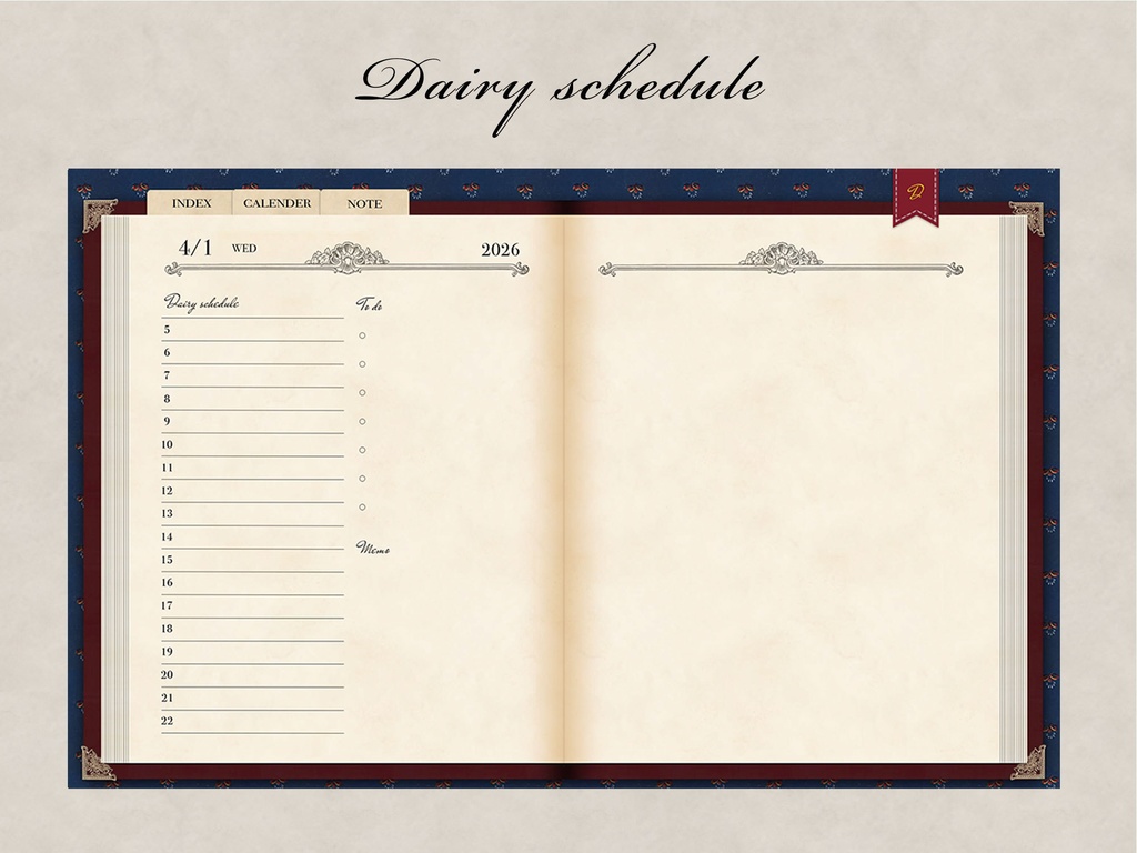 【Goodnotes】Curiosity 4月始まりデジタルプランナー 60枚のステッカー付き