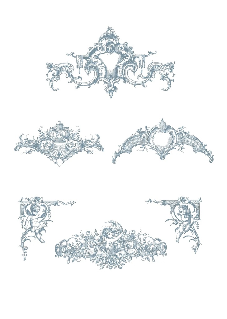 【ベクター】Angel and Ornament 天使とオーナメント【png,ai,eps,pdf】