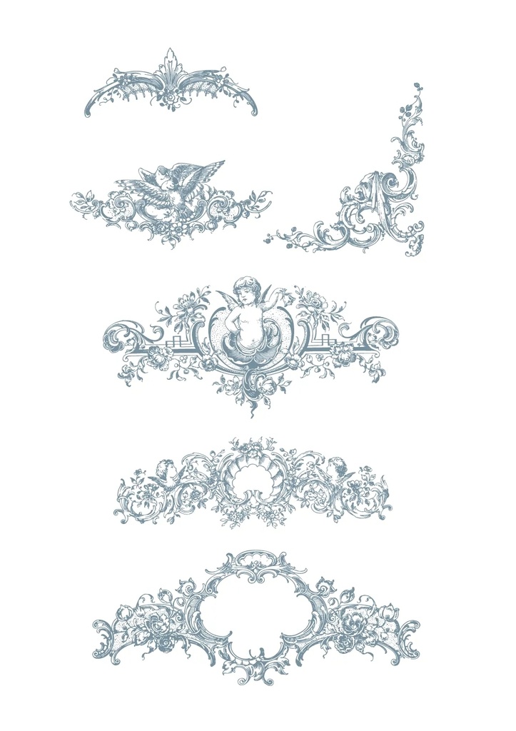 【ベクター】Angel and Ornament 天使とオーナメント【png,ai,eps,pdf】