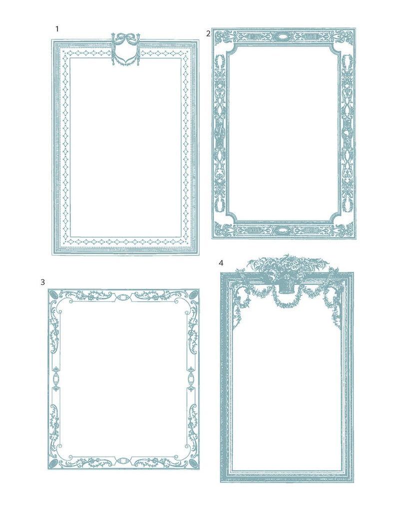 【ベクター】calligraphic flourishes カリグラフィフローリッシュと小さな挿絵とフレーム【png,ai,eps,pdf】