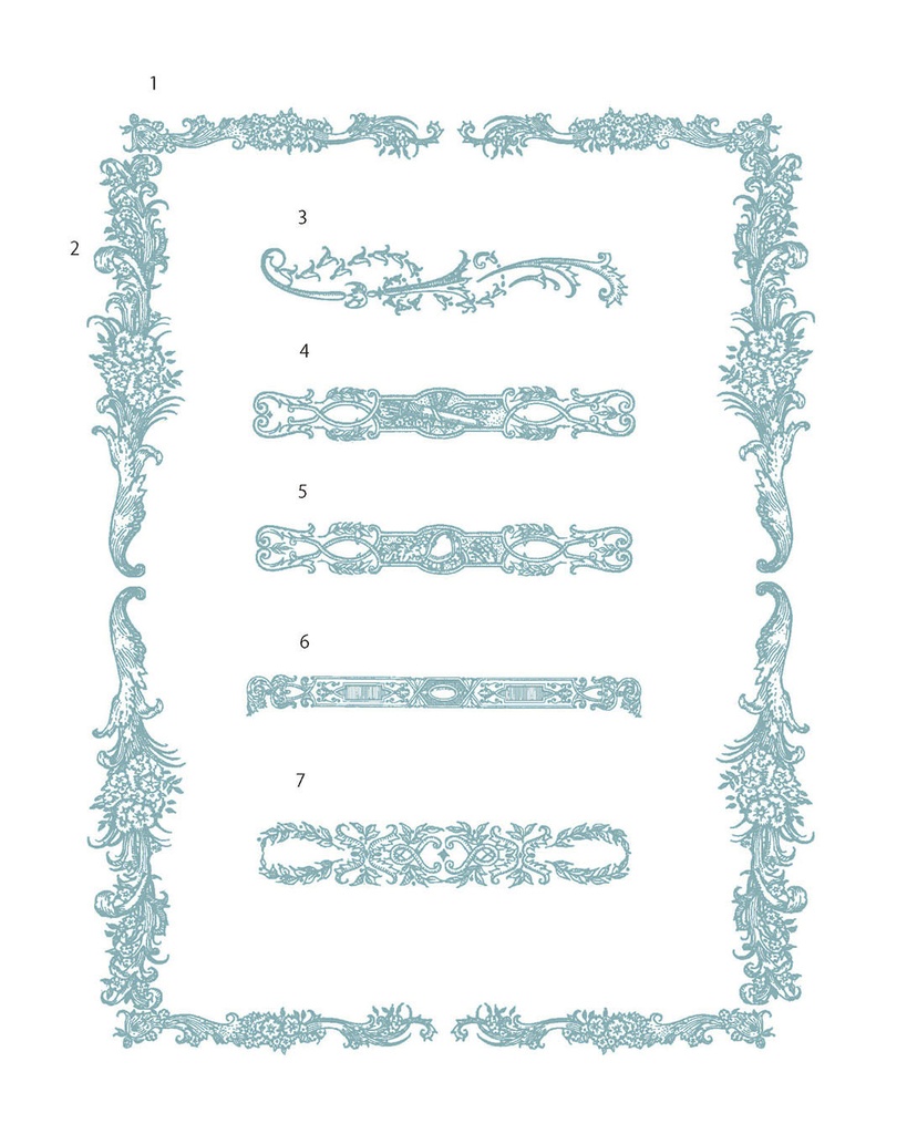 【ベクター】calligraphic flourishes カリグラフィフローリッシュと小さな挿絵とフレーム【png,ai,eps,pdf】