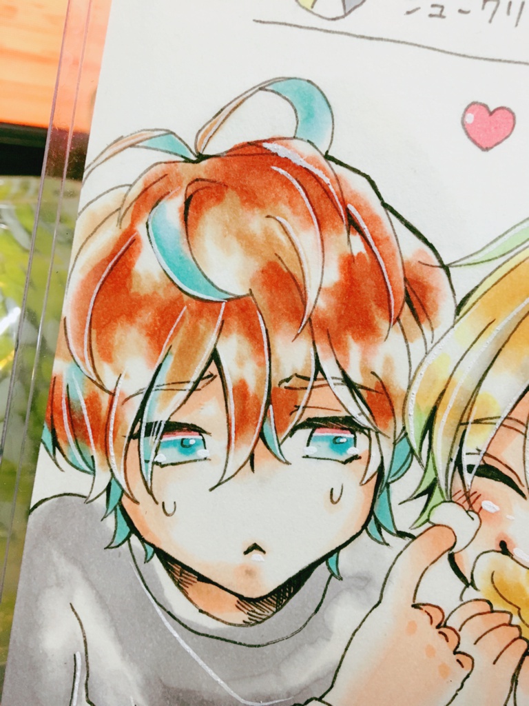 〈原画〉シュークリームだべる