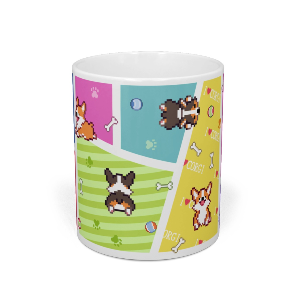 POCHI☆CORGI【マグカップ (ブライトカラー/ペンブローク) 】