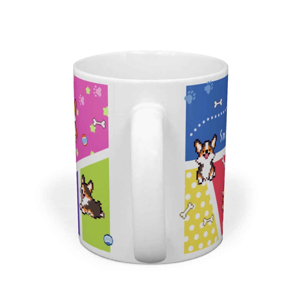 POCHI☆CORGI【マグカップ (ブライトカラー/ペンブローク) 】