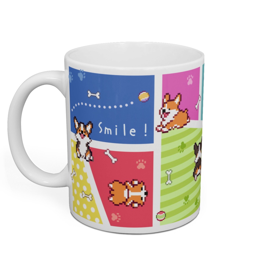 POCHI☆CORGI【マグカップ (ブライトカラー/ペンブローク) 】