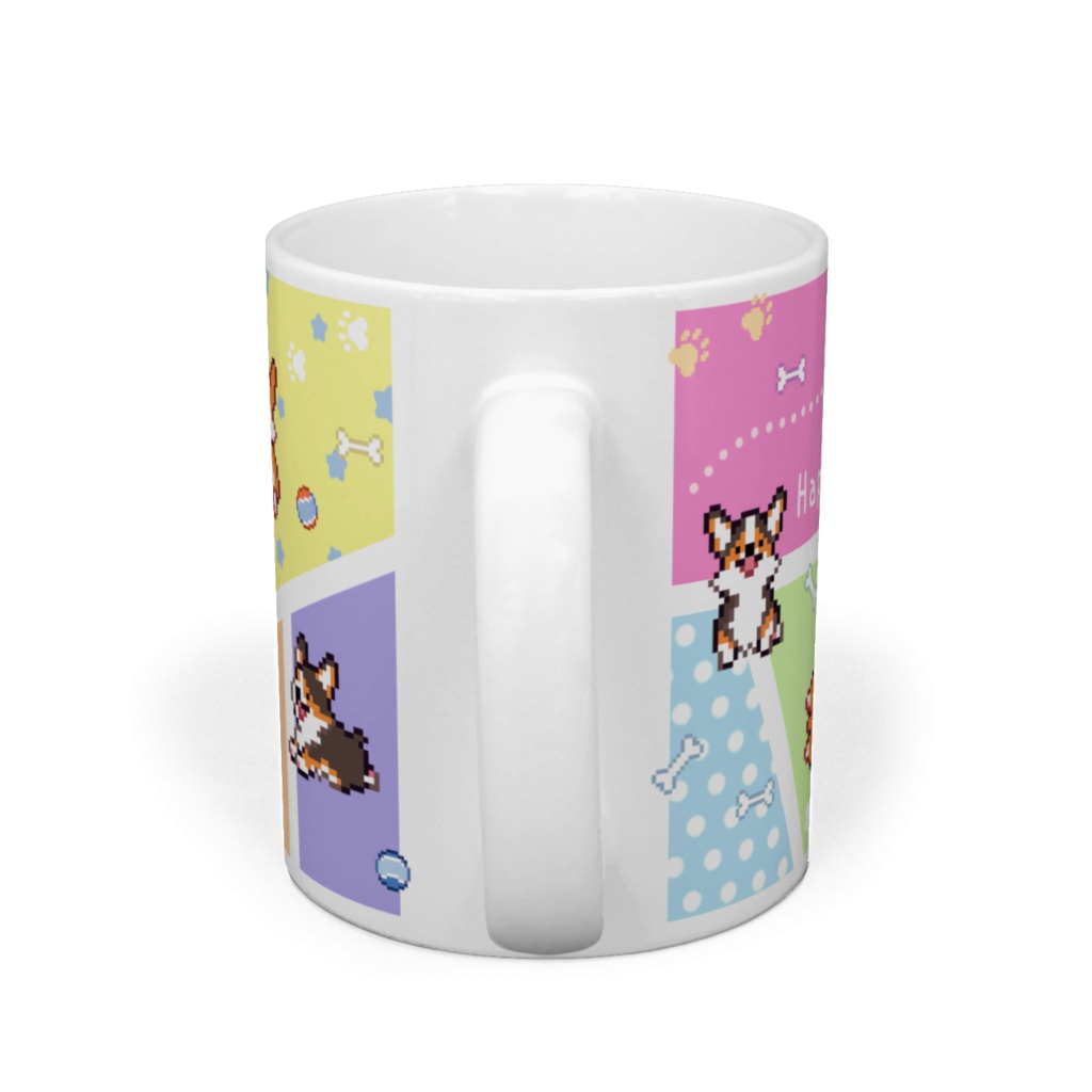 POCHI☆CORGI【マグカップ (パステルカラー/ペンブローク) 】