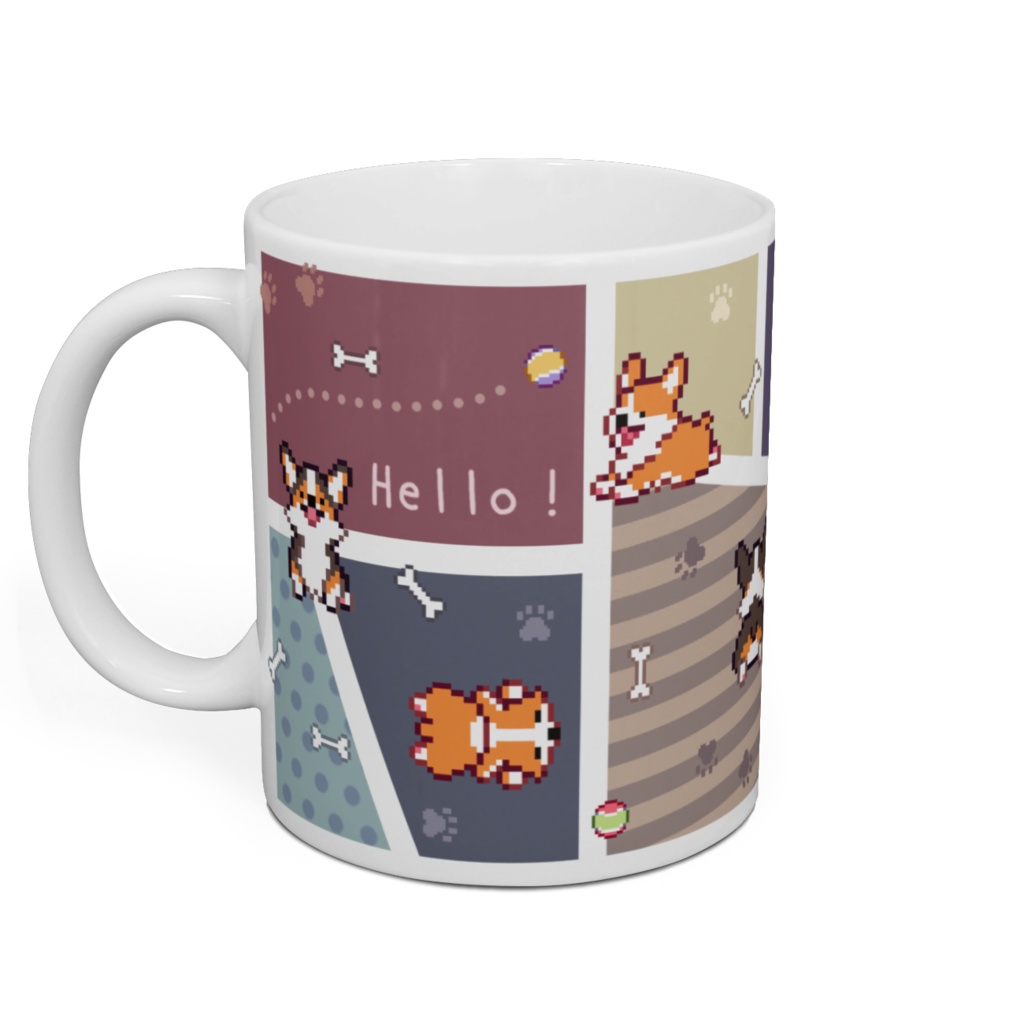 POCHI☆CORGI【マグカップ (スモーキーカラー/ペンブローク) 】