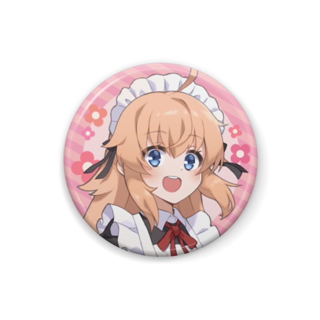天然メイドさんの日常 A【缶バッジ (ピンク) 】