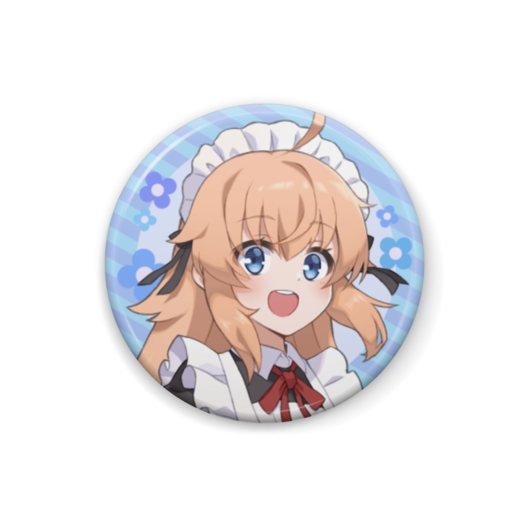 天然メイドさんの日常 A【缶バッジ (ブルー) 】