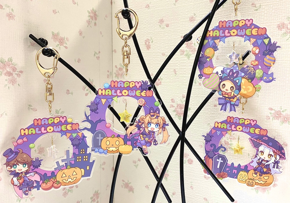 【数量限定】お菓子をくれなきゃ吸血しちゃうぞ☆ 【アクリルキーホルダー】