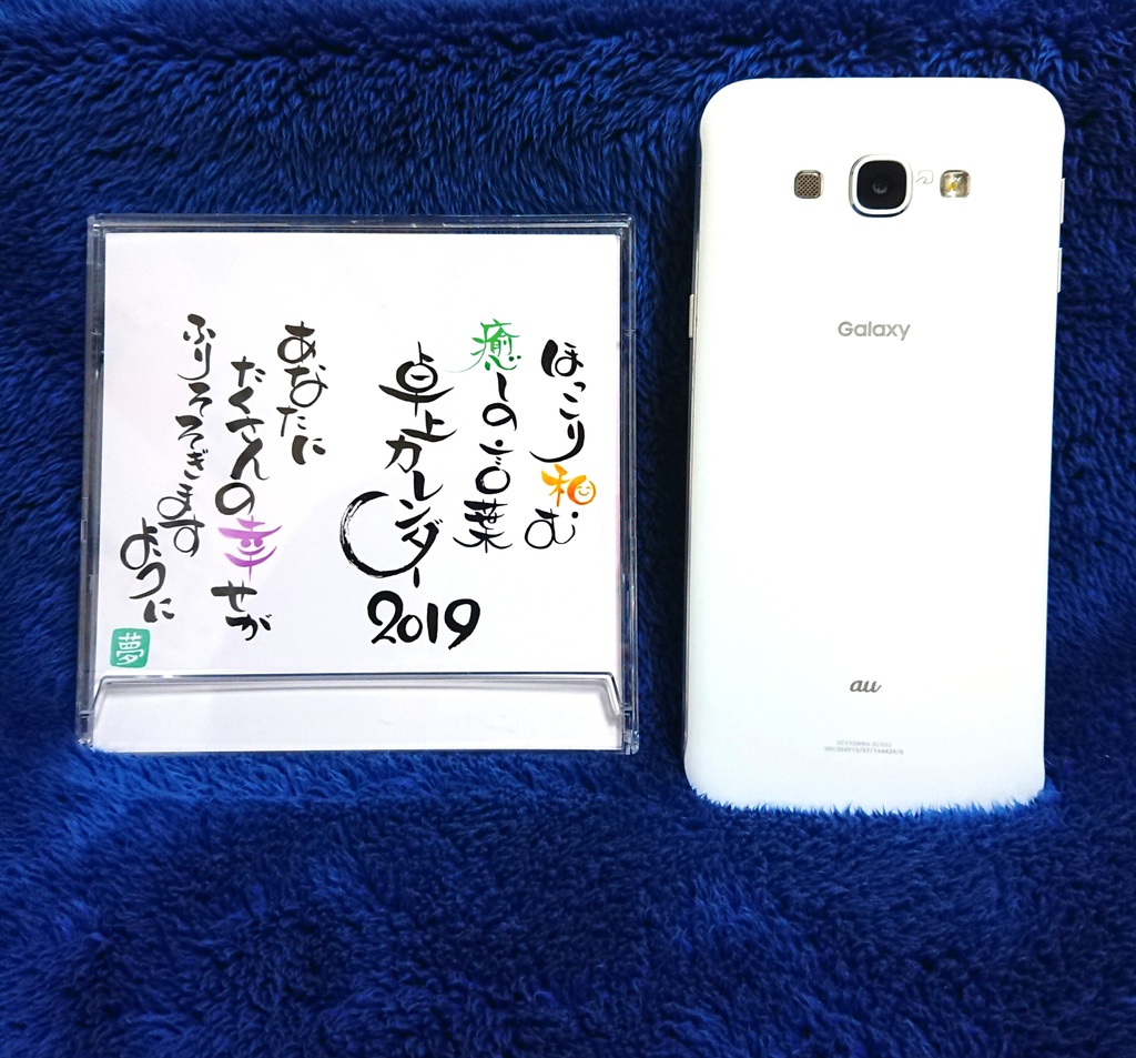 2019年*癒しの筆文字卓上カレンダー