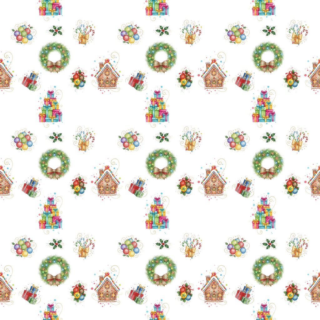 3種のクリスマスデジタルペーパー【クラシック、ウィンター、ポップ 3種セット】