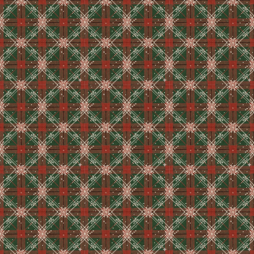 【商用利用可】クリスマス・ビンテージチェック柄 シームレスパターン3種セット