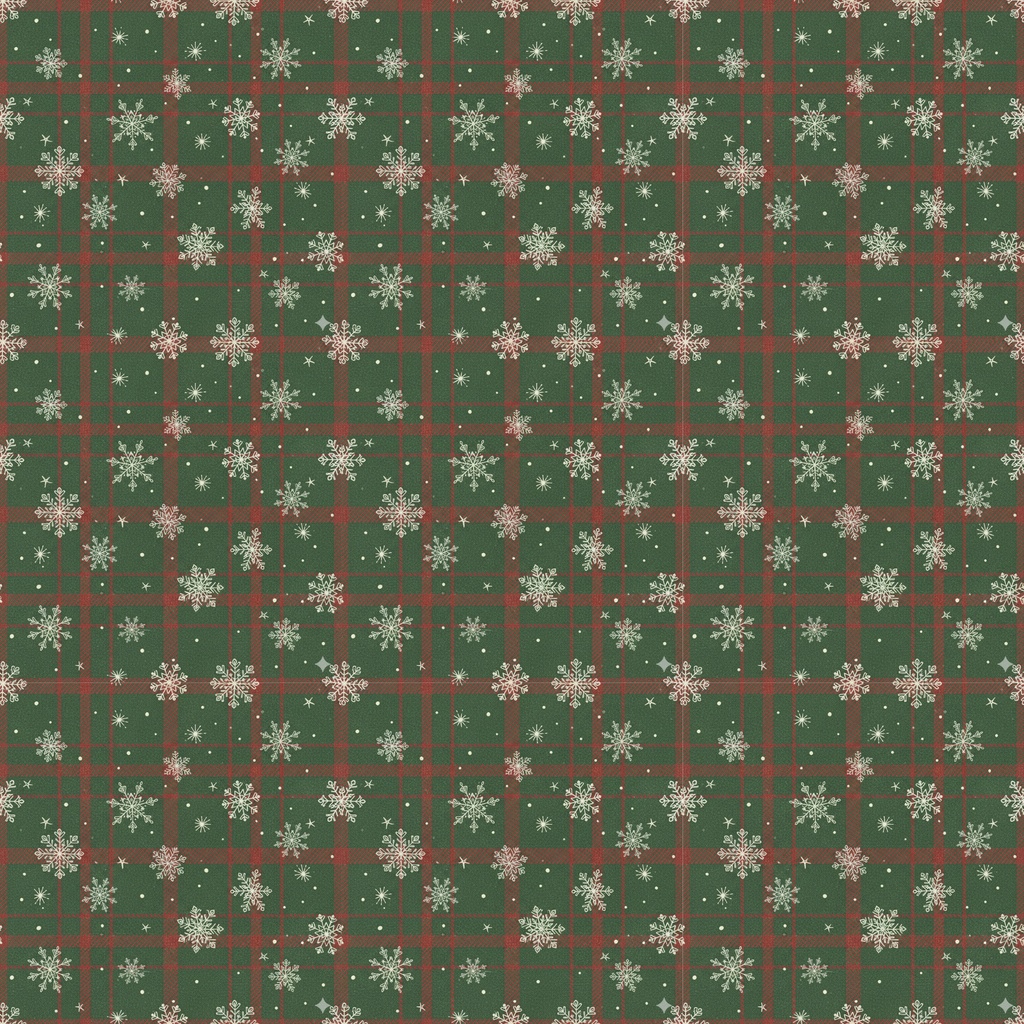 【商用利用可】クリスマス・ビンテージチェック柄 シームレスパターン3種セット