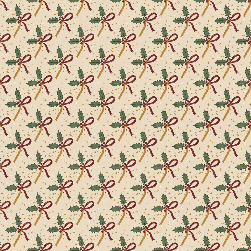 【デジタルダウンロード】レトロクリスマス パターン素材3種セット|ラッピング・背景・デコレーション素材(商用利用可) Retro Christmas Pattern Paper 3set|Vintage Holiday Digital Paper (Commercial Use OK)
