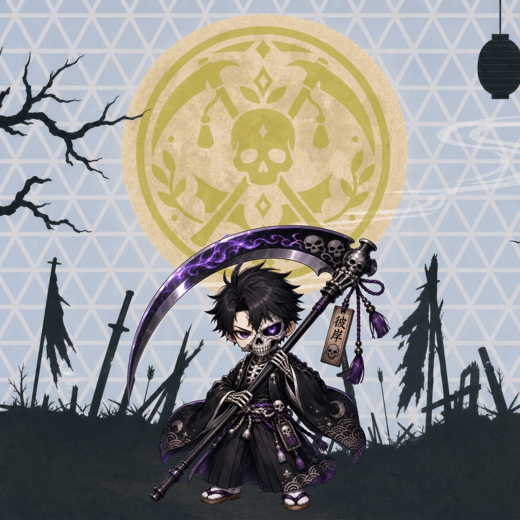 和風ハロウィン|デジタルペーパー&和柄素材セット|Japanese Halloween