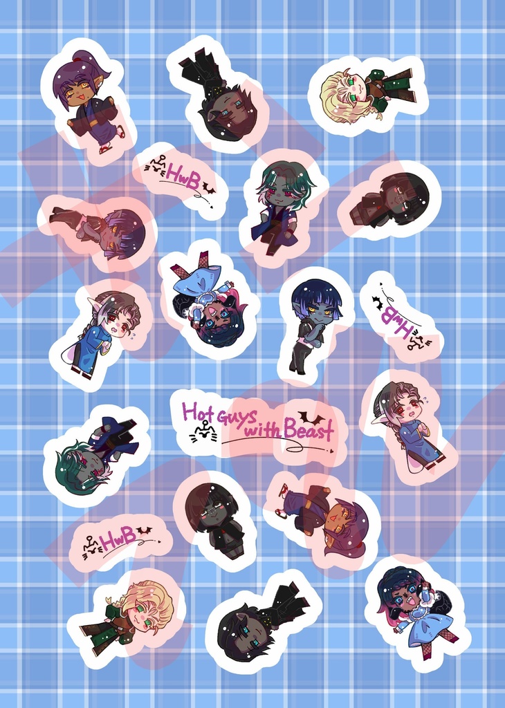 【HwB】クリア ステッカーセット