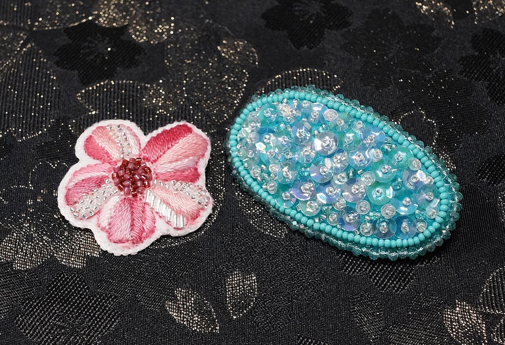 琉球組(バレッタ・ブローチ)🌼atelier amm🌼