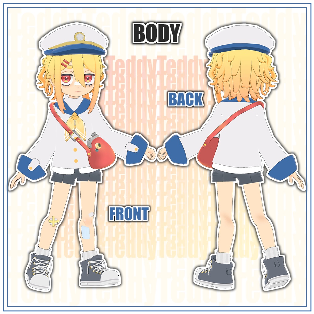 【無料】オリジナル3Dモデル『テディ - Teddy -』