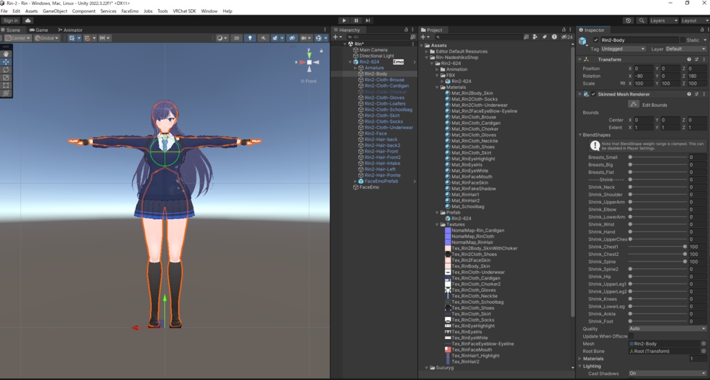 オリジナル3Dモデル『リン』 #Rin3D