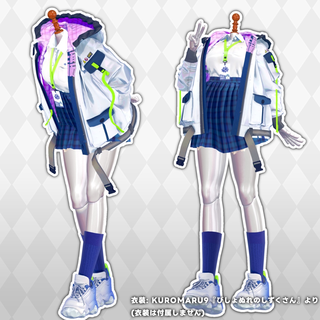 何でも似合う『マネキンちゃん』 オリジナル3Dモデル #MannequinChan3D