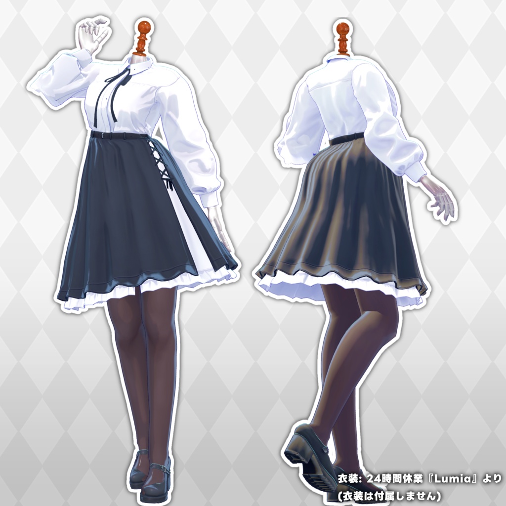 何でも似合う『マネキンちゃん』 オリジナル3Dモデル #MannequinChan3D