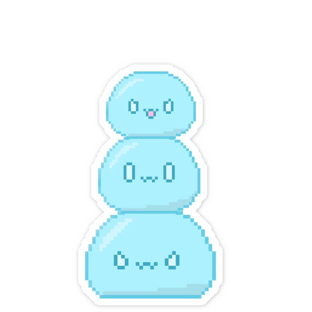 すらいむ。スマホステッカー 3匹