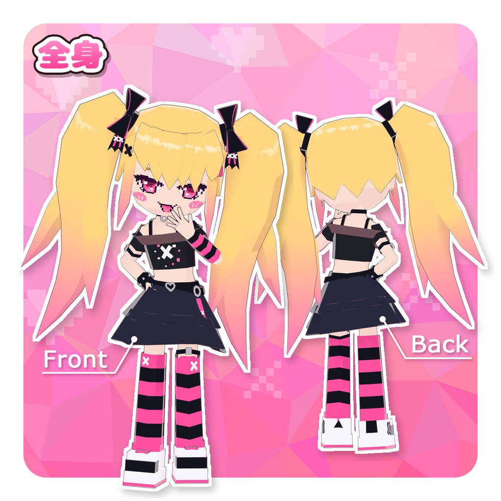 オリジナル3Dモデル「ポリカ / Polyca」