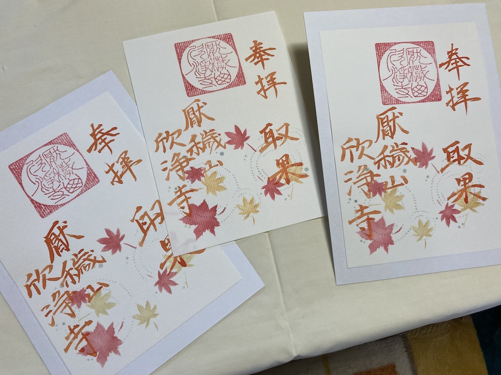 伊勢型紙限定御朱印【十一月・取果】(~11/15まで)