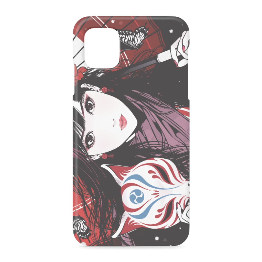 『狐面』iPhoneケース