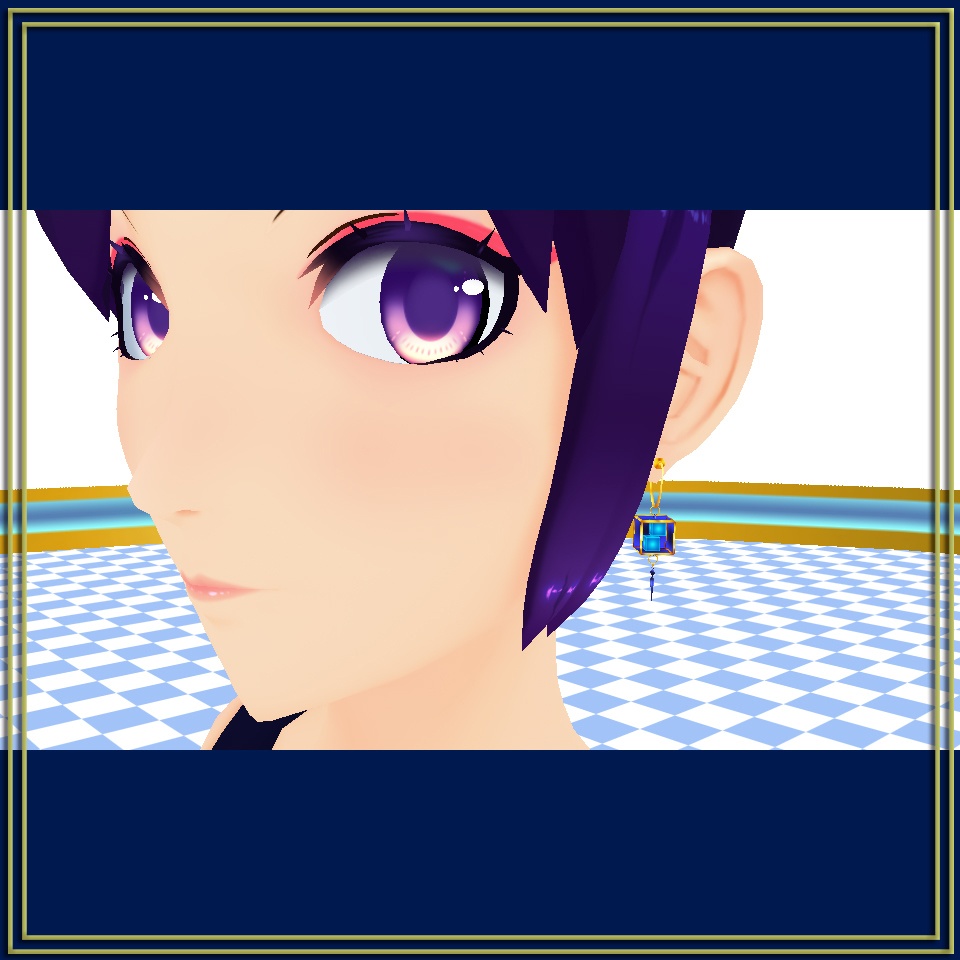 【VRC想定】3Dモデル ピアス