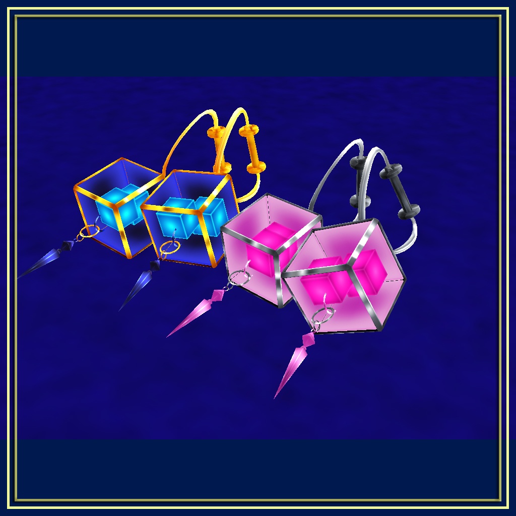 【VRC想定】3Dモデル ピアス