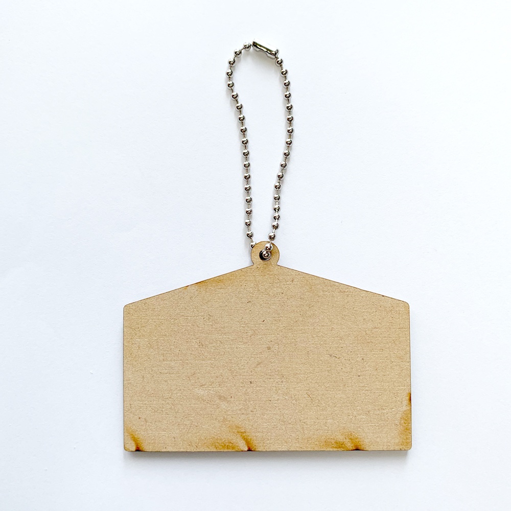 忍者犬たろうくん木製キーホルダー