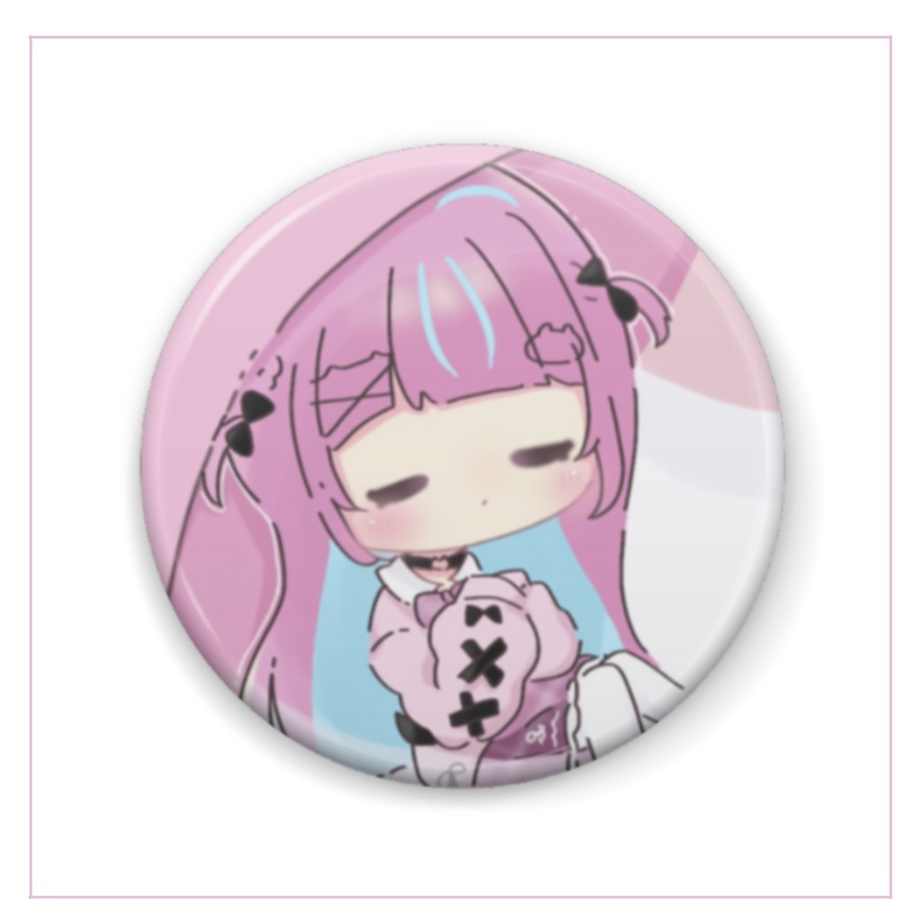 【非公式】ホロライブ　湊あくあ　缶バッジ