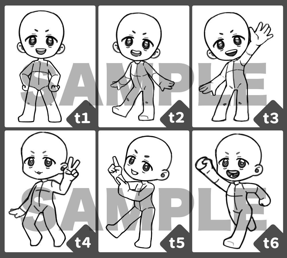 【GW限定セット】SDキャラクター制作|テンプレ選択式セミオーダー|商用利用可
