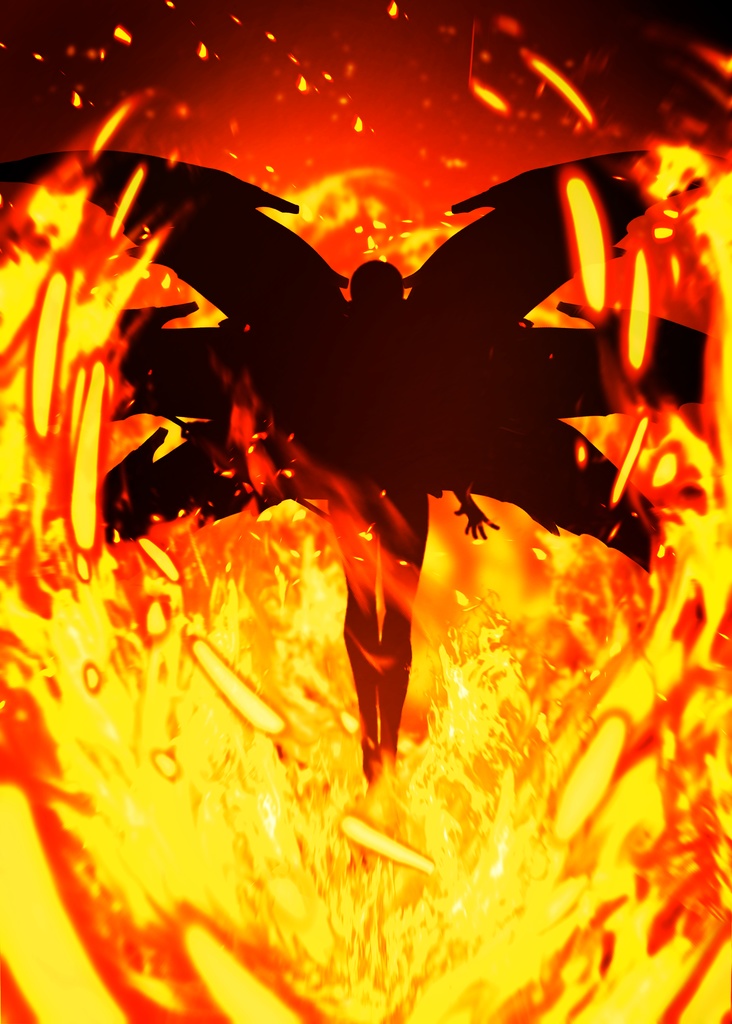 リアル炎エフェクトブラシ(Real flame effect brush)CLIPSTUDIO用