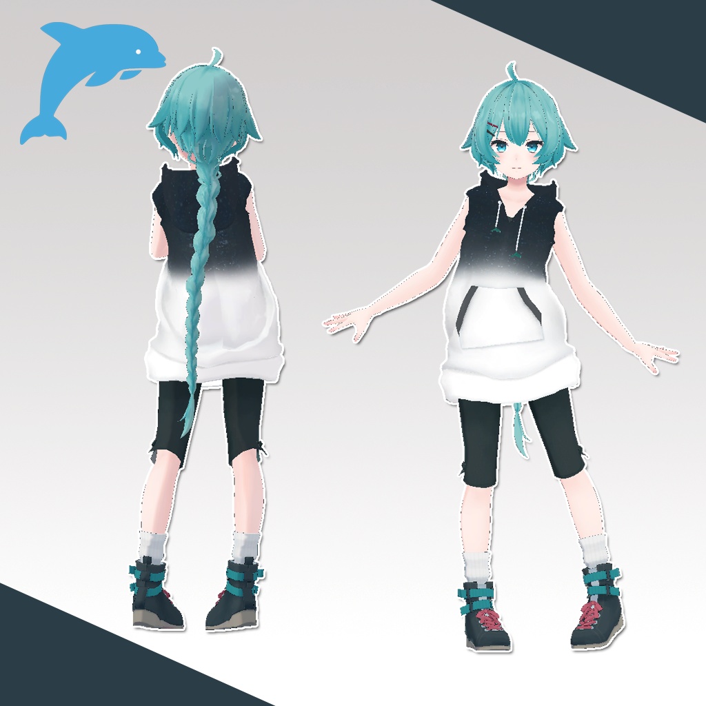 薄荷、透羽用衣装)夜空