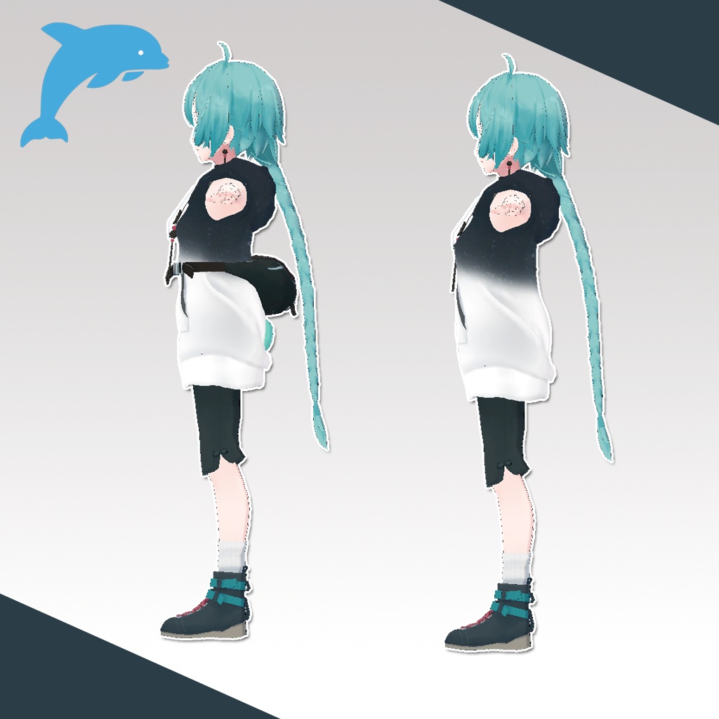 薄荷、透羽用衣装)夜空