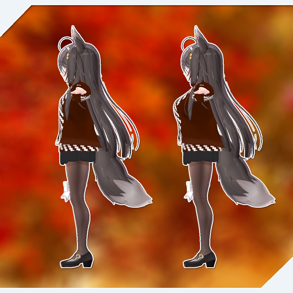 狐雪、ここあ用衣装)かえで