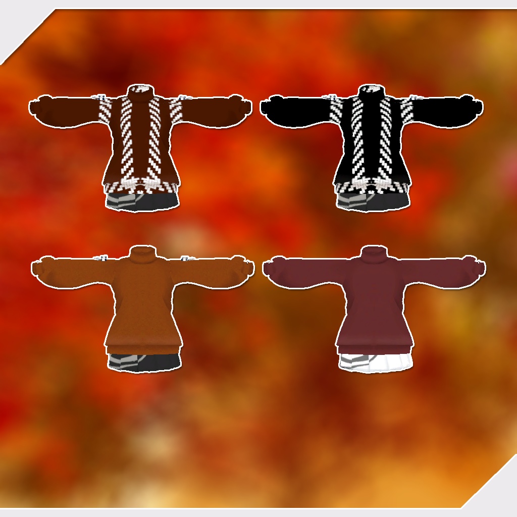 狐雪、ここあ用衣装)かえで